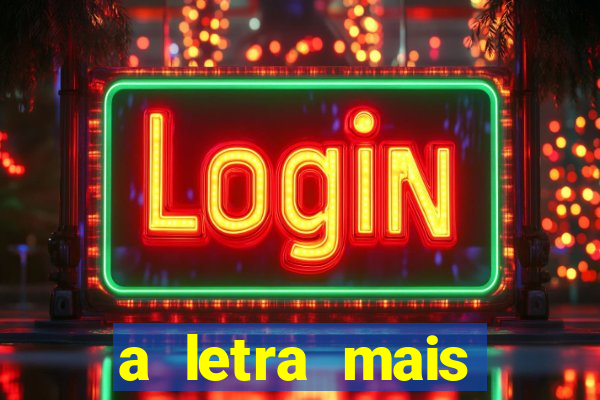a letra mais bonita do mundo